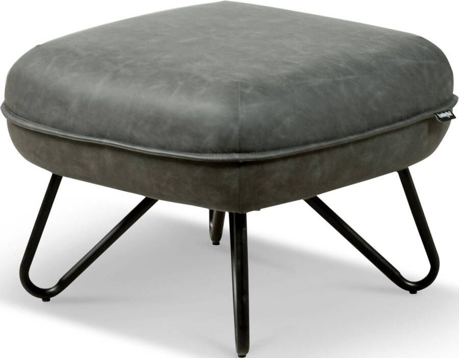 Lanterfant Voetenbank Jeroen Vegan Leather Grijs