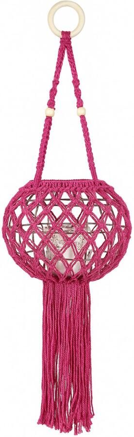 Lauck en de koning Hanglamp Voor buiten Hanglamp buiten Buitenlamp Roze Met Hanger Metalen frame Glazen houder