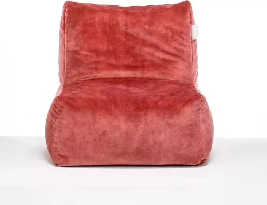 Laui lounge Velvet Volwassen Zitzak Indoor Blush Roze 68 x 68 x 74 x 34 cm