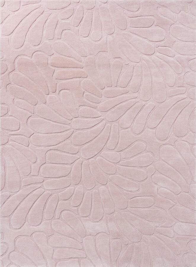 Laura Ashley Coleby Petals Chalk Pink 078802 Vloerkleed 200 x 280 cm Pink Rectangular Wool Bedroom Living room Dining room Floral Modern