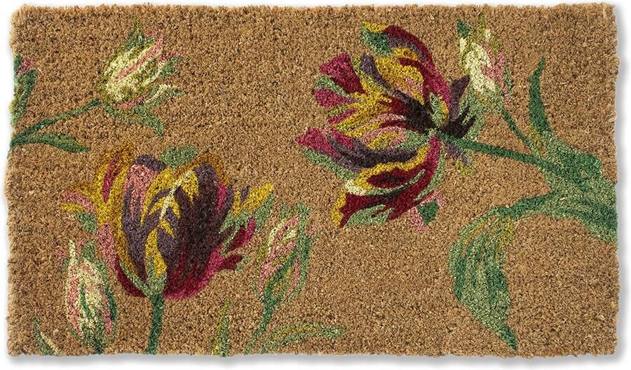 Laura Ashley Doormat Gosford Cranberry 81310 Vloerkleed 40 x 70 cm Rood Cocos Terrace Bloemen Buitentapijten - Foto 2