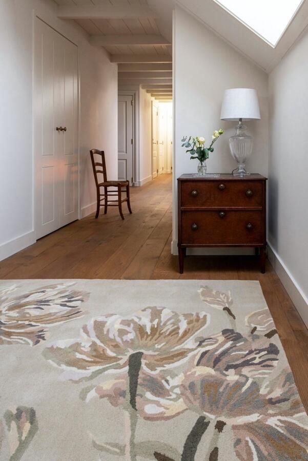 Laura Ashley Gosford Natural Sage Green Vloerkleed Ø 150 cm Beige Rectangular Round Wool Bedroom Living room Dining room Floral Modern - Foto 2