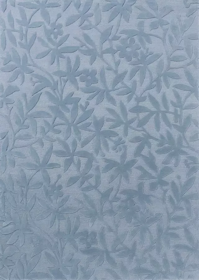 Laura Ashley Cleavers Seaspray 80908 Vloerkleed 250 x 350 cm Blue Rectangular Round Wool Dining room Living room Floral Modern - Foto 3