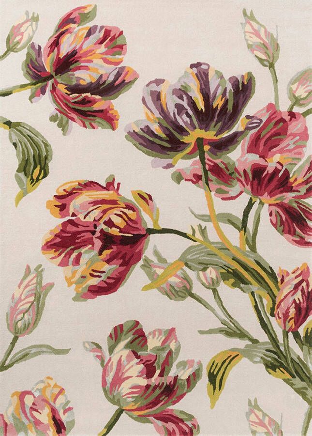Laura Ashley Gosford Cranberry 81300 Vloerkleed Ø 200 cm Veelkleurigcolor Rectangular Round Wol Eetkamer Woonkamer Bloemen Eclectisch Modern - Foto 2