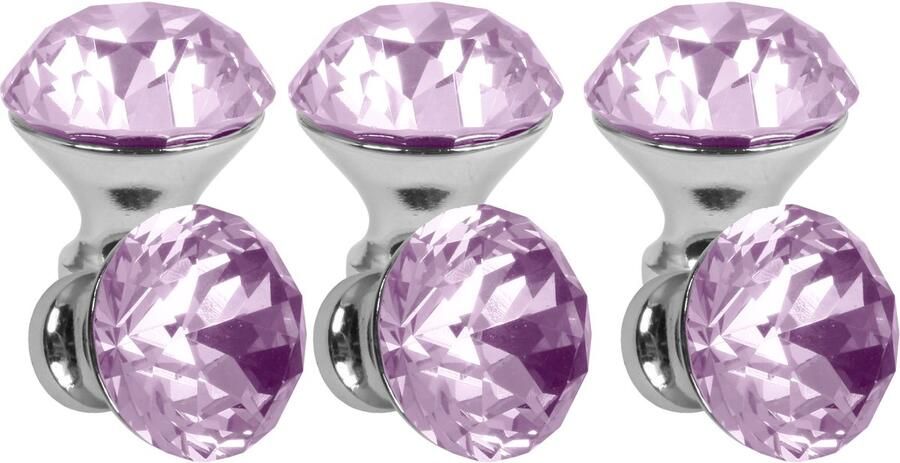 Lavita Domino Meubelknop CRYSTAL A30mm M6 – ROZE 6 stuk Hoge Kwaliteit Kastknop Deurknop Deurknoppen voor kasten Deurknopjes Meubelknoppen Keukenkast Grepen Ladeknop Ladegreep Kastgrepen