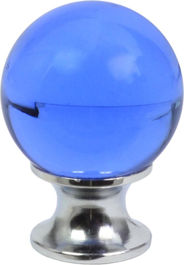 Lavita Domino Meubelknop CRYSTAL D30mm M6 – BLAUW 1 stuk Hoge Kwaliteit Kastknop Deurknop Deurknoppen voor kasten Deurknopjes Meubelknoppen Keukenkast Grepen Ladeknop Ladegreep Kastgrepen