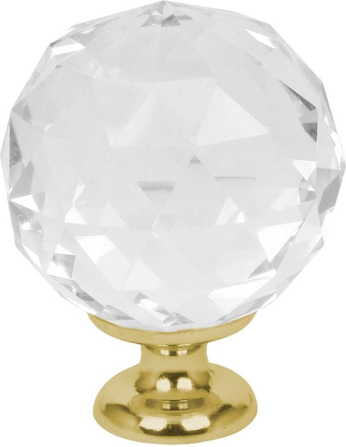 Lavita Domino Meubelknop CRYSTAL PALACE C30mm M1 – WIT 1 stuk Hoge Kwaliteit Kastknop Deurknop Deurknoppen voor kasten Deurknopjes Meubelknoppen Keukenkast Grepen Ladeknop Ladegreep Kastgrepen