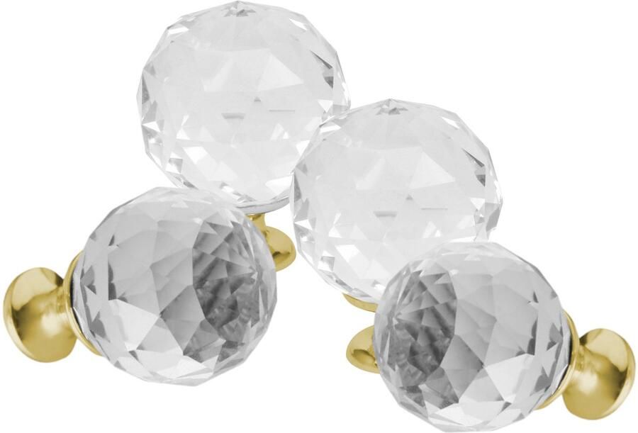 Lavita Domino Meubelknop CRYSTAL PALACE C30mm M1 – WIT 4 stuk Hoge Kwaliteit Kastknop Deurknop Deurknoppen voor kasten Deurknopjes Meubelknoppen Keukenkast Grepen Ladeknop Ladegreep Kastgrepen