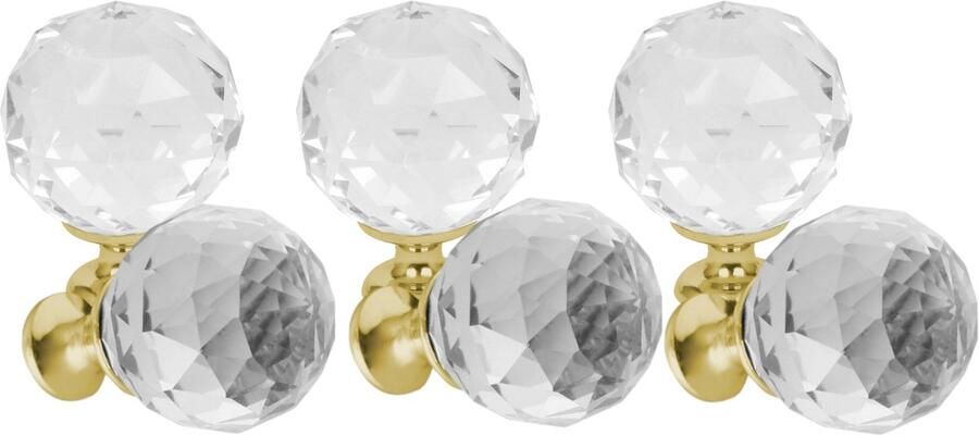 Lavita Domino Meubelknop CRYSTAL PALACE C30mm M1 – WIT 6 stuk Hoge Kwaliteit Kastknop Deurknop Deurknoppen voor kasten Deurknopjes Meubelknoppen Keukenkast Grepen Ladeknop Ladegreep Kastgrepen