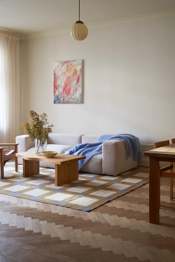Layered Evelina Kroon Jute Dusk Vloerkleed 300 x 300 cm Beige Grijs Ivoor Rectangular Runner Jute Katoen Eetkamer Woonkamer Slaapkamer Geometrisch Retro Modern - Foto 2