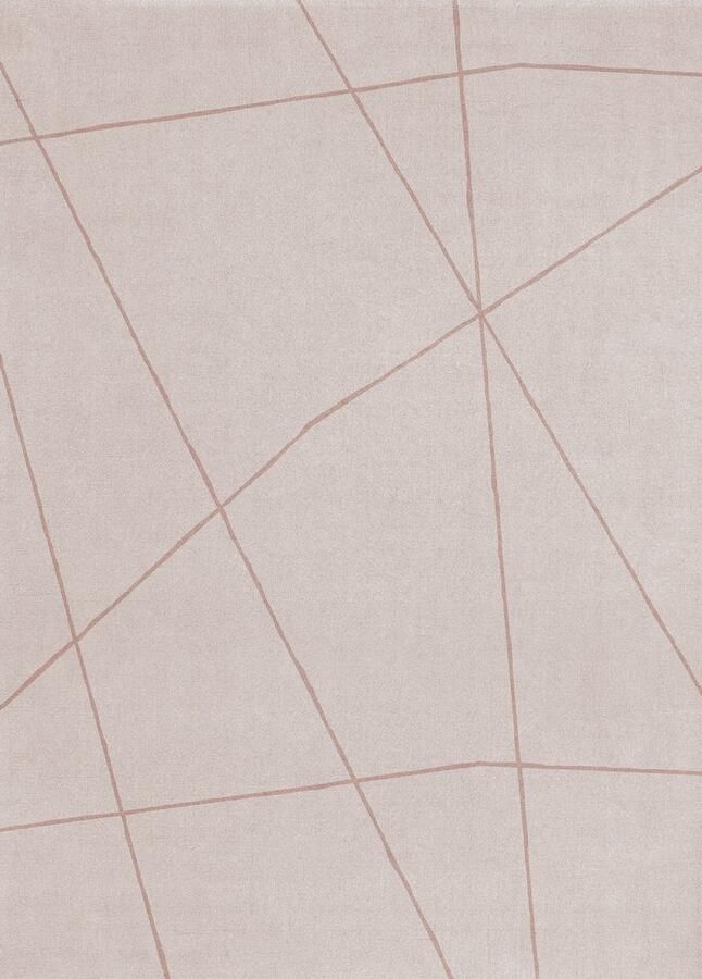 Layered Scandi Frost Beige Vloerkleed 250 x 350 cm Beige Rectangular Wool Dining room Living room Bedroom Abstract Design Modern