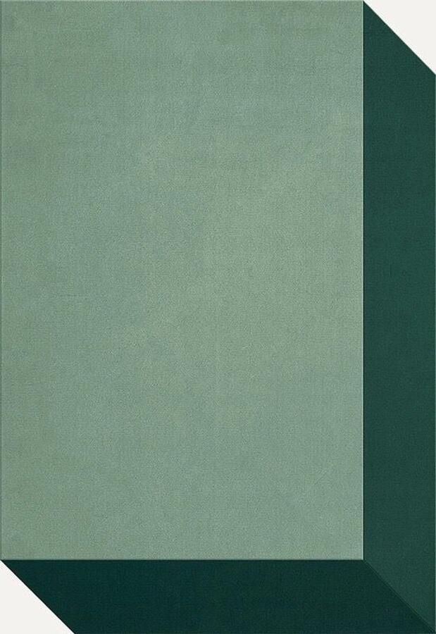 Layered Teklan Box Greens Vloerkleed 250 x 350 cm Green Rectangular Wool Dining room Living room Bedroom Geometric Modern