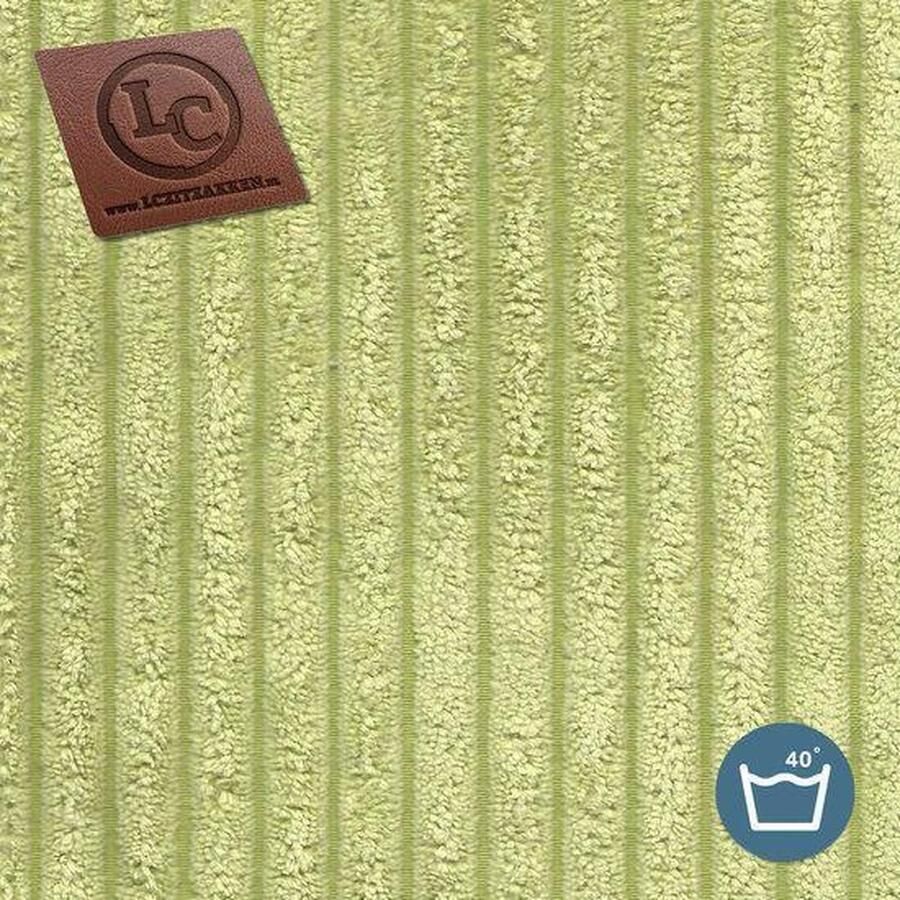 LC Zitzakken Whoober Zitzak hoes Ibiza L ribcord pistache Wasbaar Zacht en comfortabel