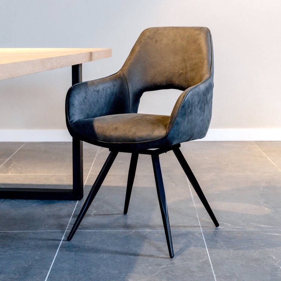 Le Chair Eetkamerstoel Dante Micro Grey