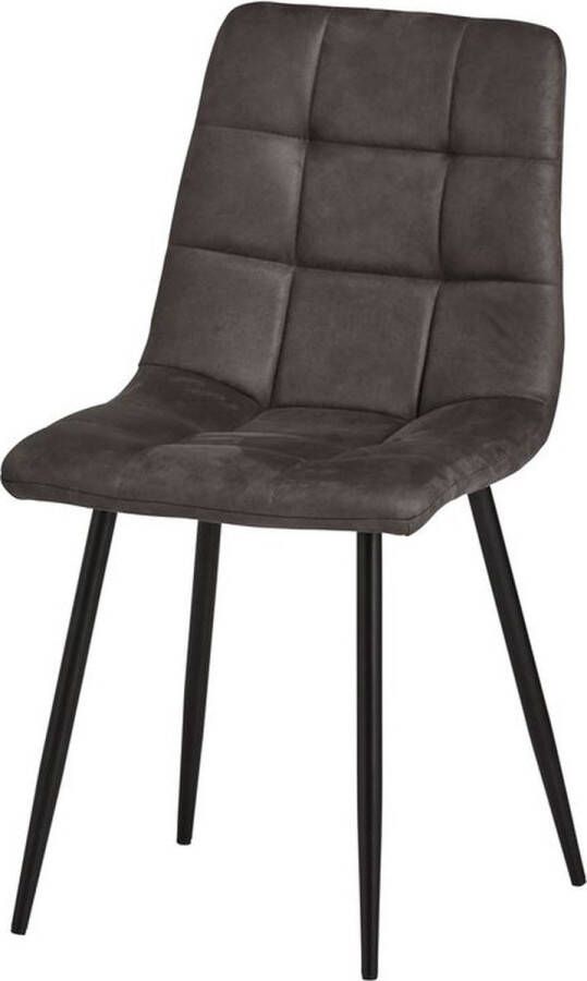 Le Chair Eetkamerstoel Raffaello Micro Antracite 11