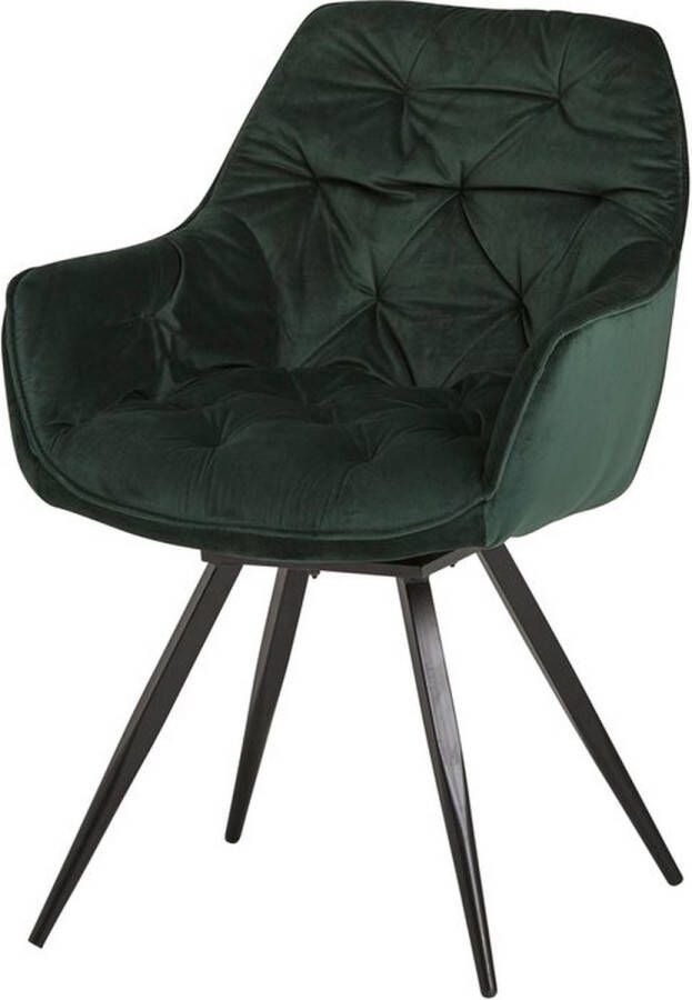 MySons Eetkamerstoel Vince Groen Velvet Le Chair