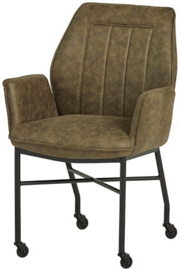 Le Chair Denver eetkamerstoel WHEEL Micro Olive 4 Unique Collection eetkamerstoelen set van 2