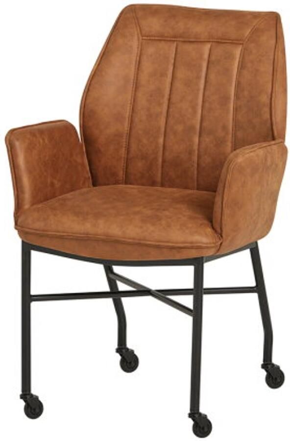 Le Chair Denver eetkamerstoel WHEEL Micro Tan 05 Unique Collection eetkamerstoelen set van 2