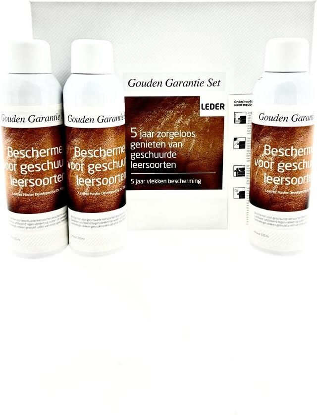 Leather Master Beschermer voor Nubuck en Suède leer 3x 200ml 5 jaar vlekken bescherming