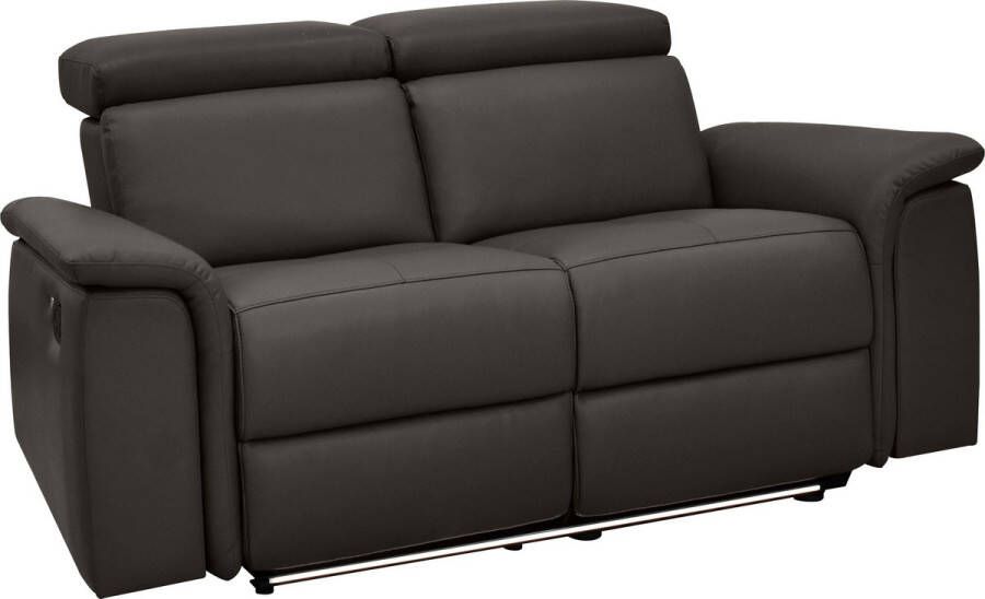 Loft24 Pareli|Sofa 2-zits met handmatige functie in bruin leer PU