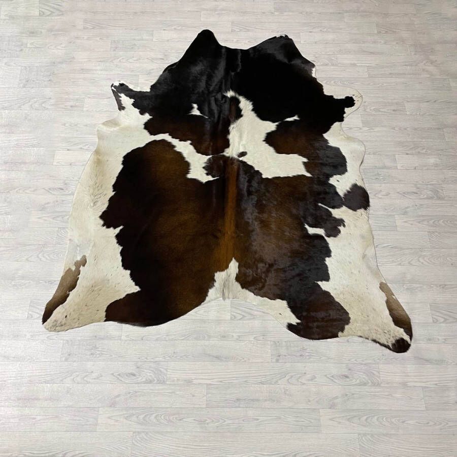 Lederstore Koeienhuid bruin zwart wit 210x180cm M L