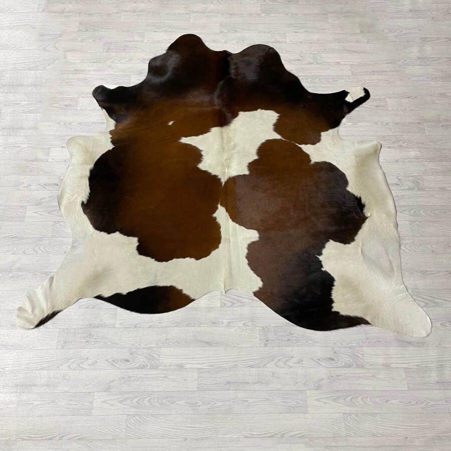 Lederstore Koeienhuid bruin zwart wit 210x210cm M L