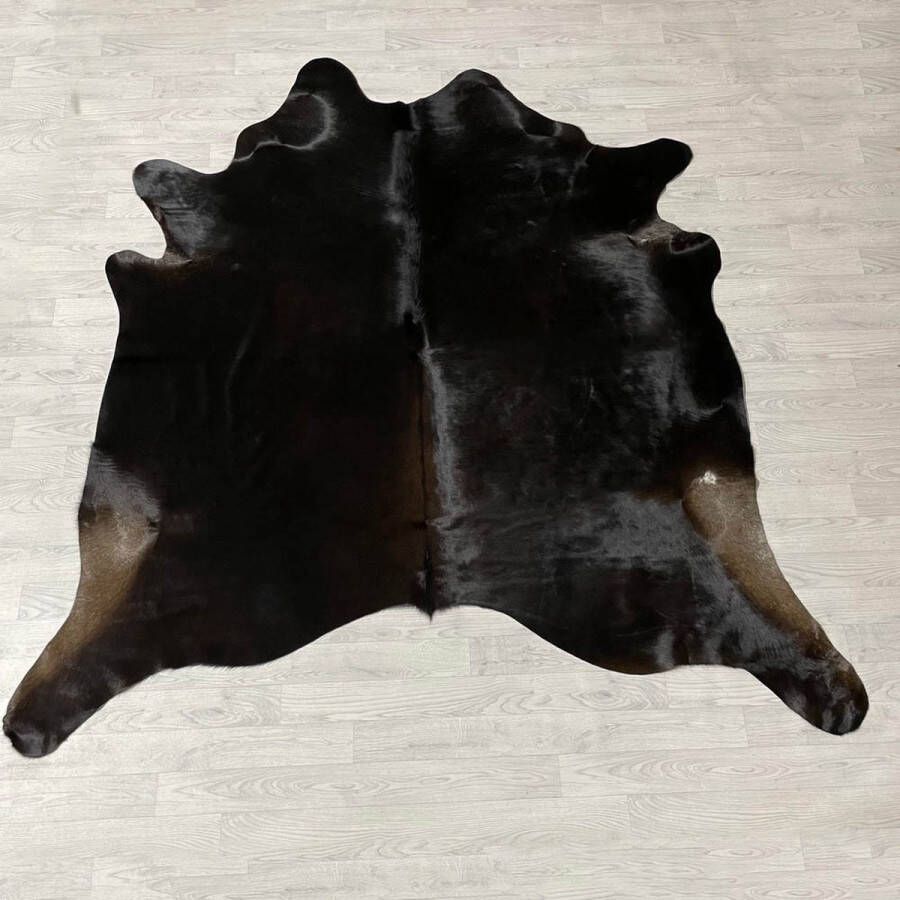 Lederstore Koeienhuid bruin zwart wit 225x220cm M L