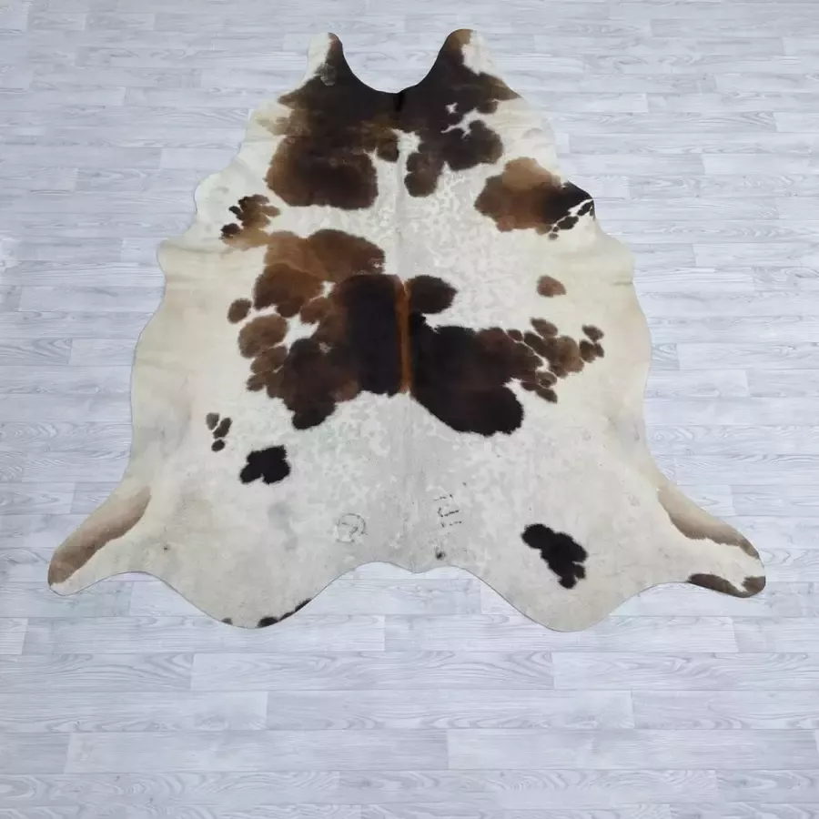 Lederstore Koeienhuid bruin zwart wit 235x205cm
