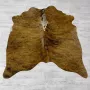 Lederstore Koeienhuid bruin zwart wit brindle 155x140cm XS - Thumbnail 1