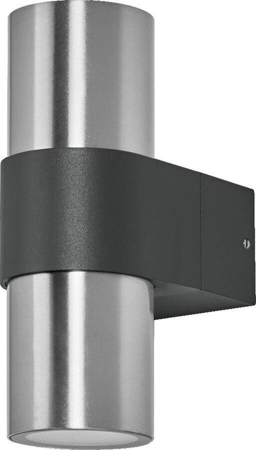 Ledvance ENDURA Classic Rotary Updown GU10 buiten wandlamp zwart GU10 voet (max 5W elk) kan worden uitgerust met een normale of slimme lamp richtbare kop IP44 bescherming