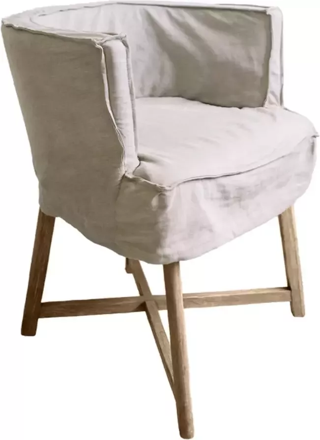 Leeff by Netty Woody Stoel Lichtgrijs