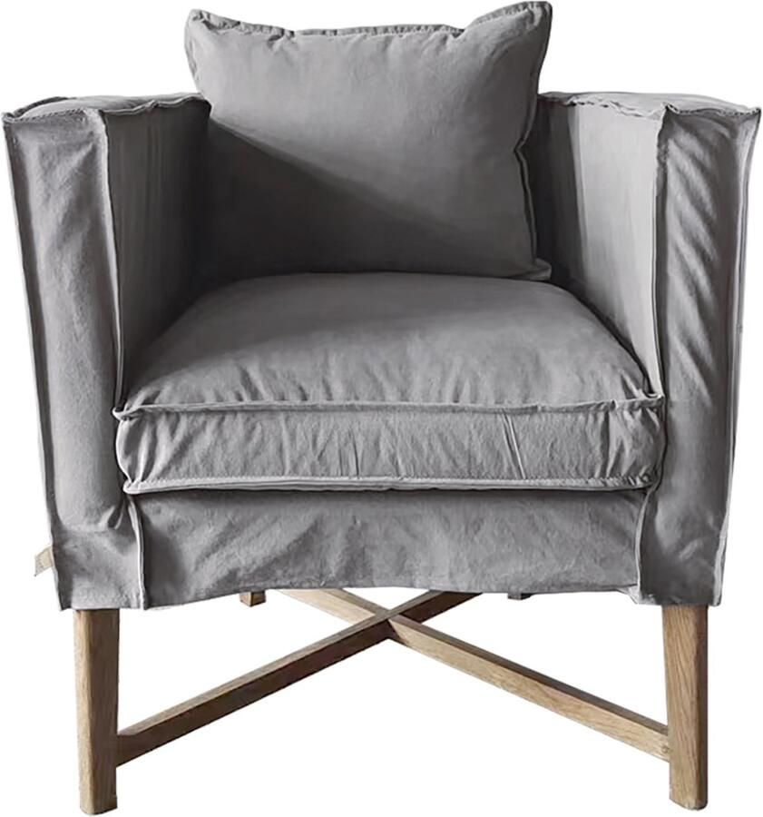 Leeff by Netty Woody Arm Chair lichtgrijs