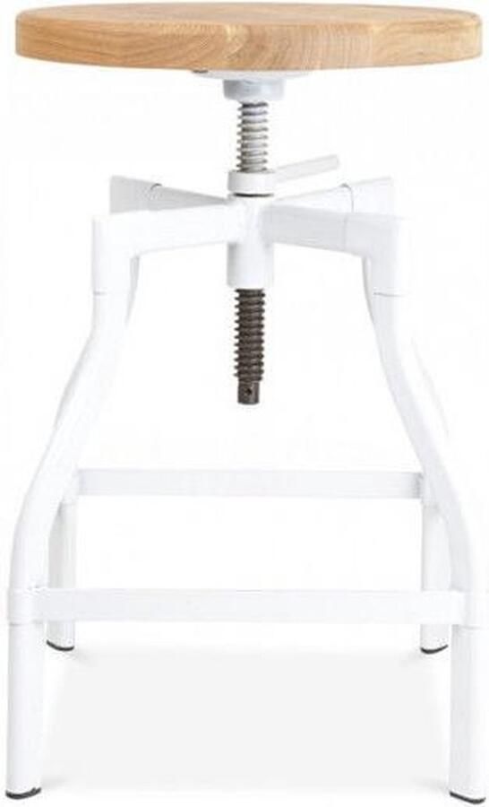 Legend Lage draaibare kruk wit in hoogte verstelbaar