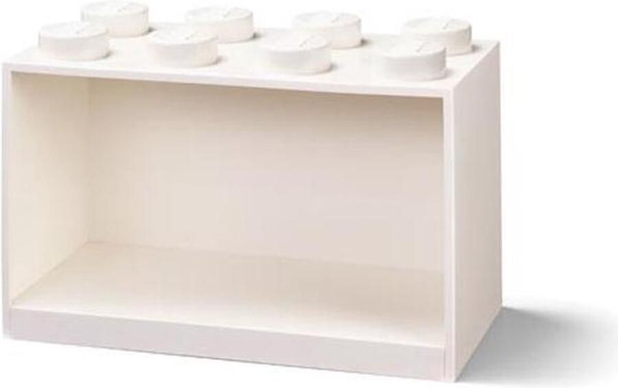 LEGO Wandschap Brick 8 Polypropyleen Wit