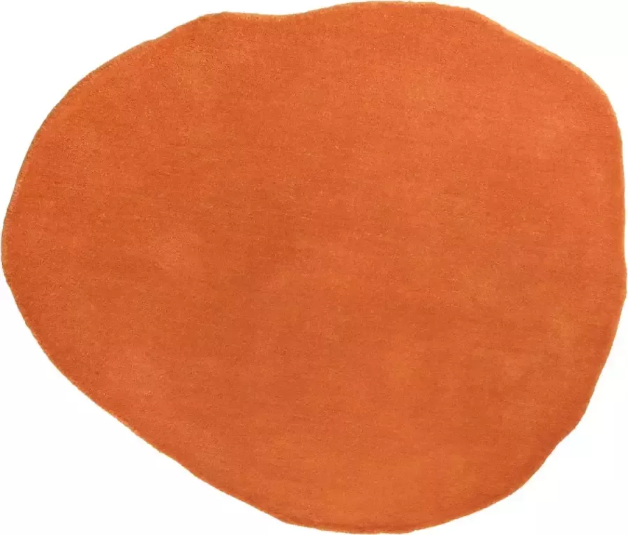 Leitmotiv Carpet Organic Round medium wool burned orange