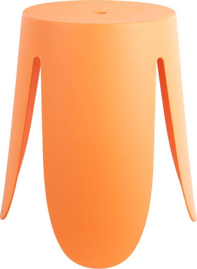 Leitmotiv Poef Stool Ravish Oranje Ø43cm Scandinavisch