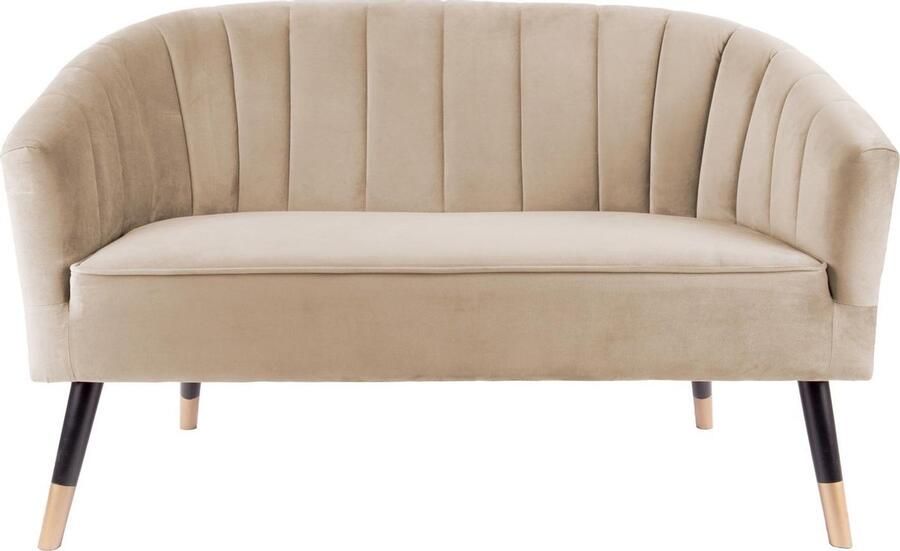 Leitmotiv Bank Royal Velvet Zandbruin 128x71x80cm