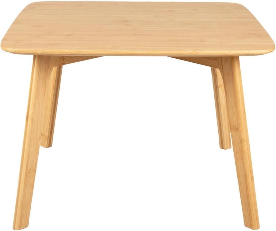 Leitmotiv Bijzettafel bamboe Bruin 50x50x35 cm Modern Scandinavisch