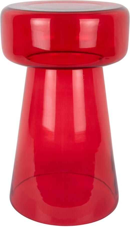 Leitmotiv Bijzettafel Corcho Rood 30x30x50cm Modern