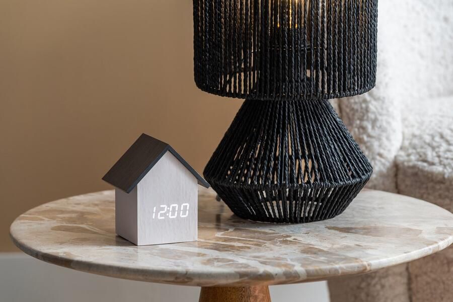 Leitmotiv Bijzettafel Force Marmer en mangohout ø40cm Bruin Rond