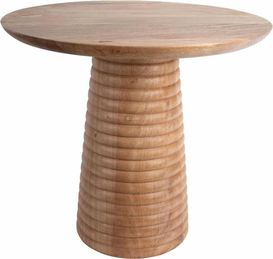 Leitmotiv Bijzettafel Force Layered Base Large Bruin 50x50x35cm Scandinavisch