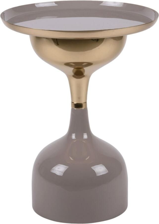 Leitmotiv Bijzettafel Ivy Grijs Ø41cm Modern