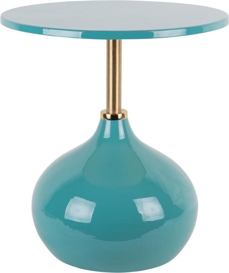 Leitmotiv Bijzettafel Kensi Blauw Ø46cm Scandinavisch