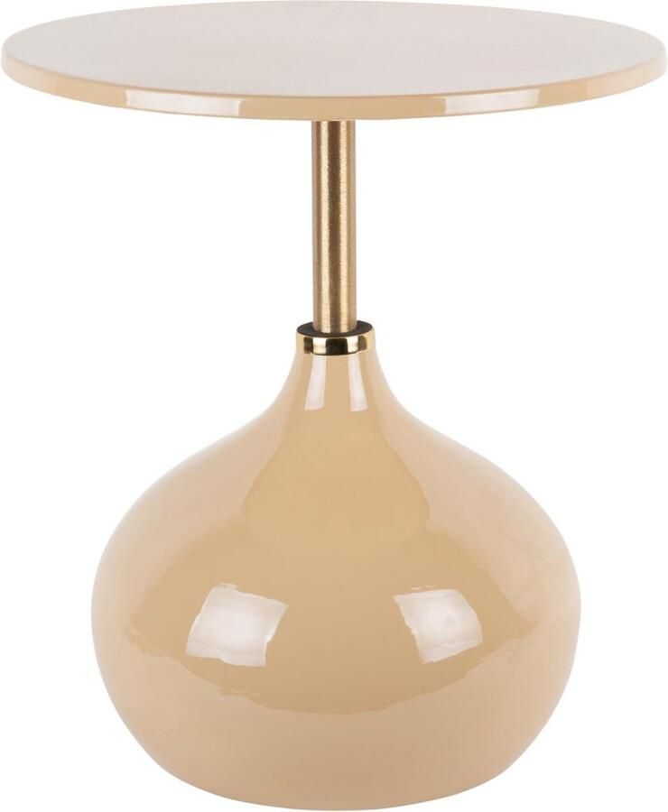 Leitmotiv Bijzettafel Kensi Bruin Ø46cm Scandinavisch