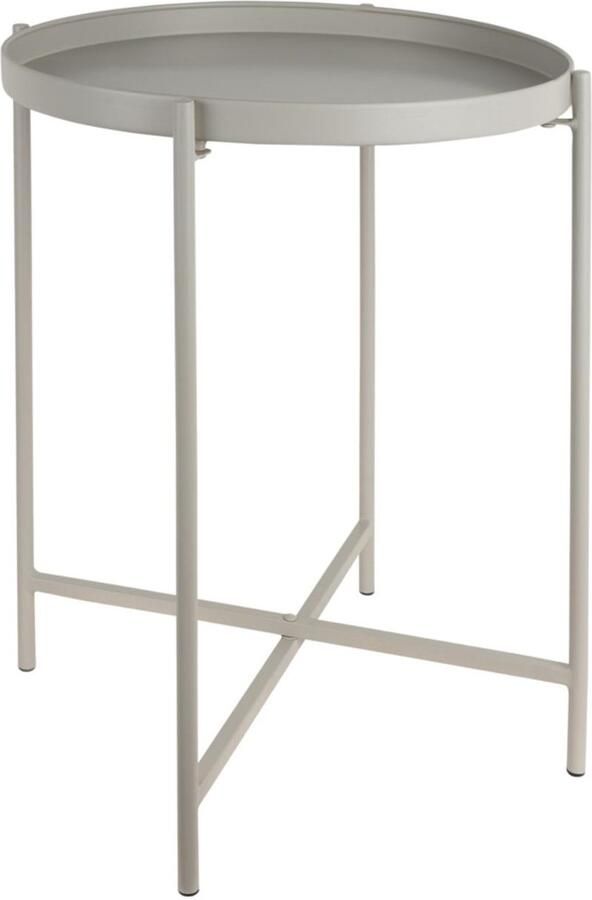 Leitmotiv Bijzettafel Meseta Grijs 40x40x49cm Modern