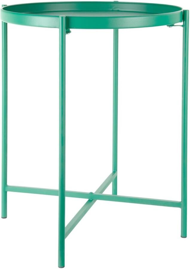 Leitmotiv Bijzettafel Meseta Groen 40x40x49cm Modern