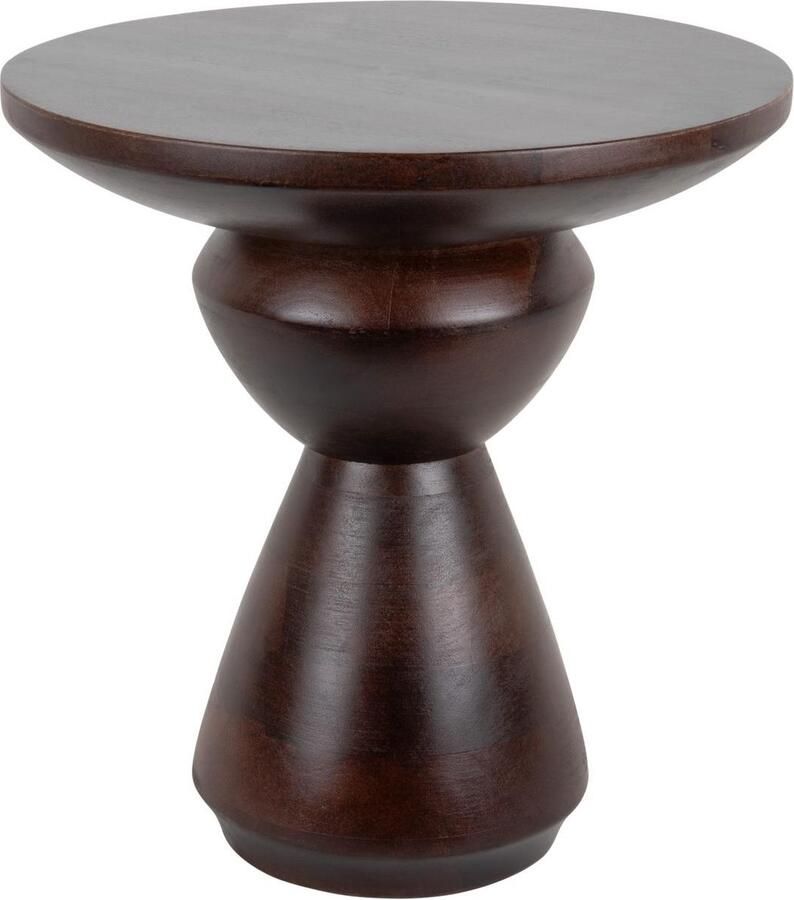 Leitmotiv Bijzettafel Noche Bruin Ø38cm Scandinavisch