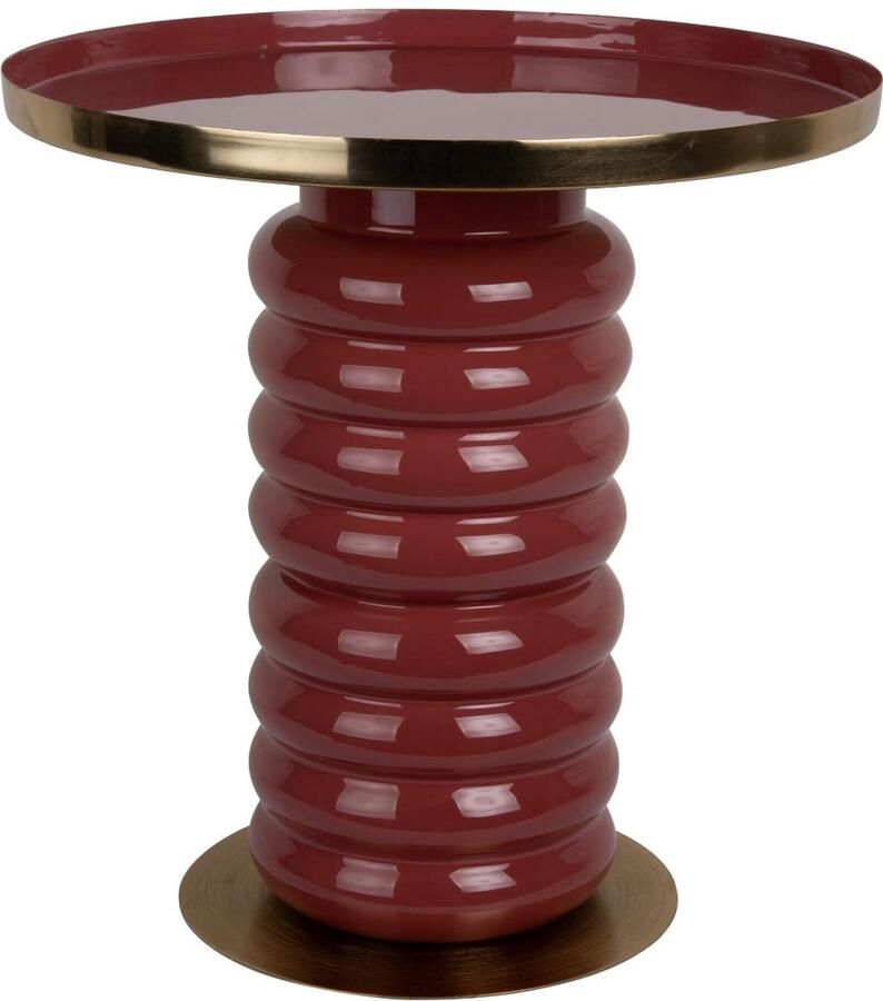 Leitmotiv Bijzettafel Ruby Rood Ø41cm Scandinavisch