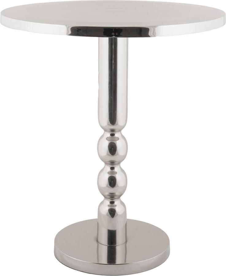 Leitmotiv Bijzettafel Sheen Large Zilver Ø44cm Scandinavisch