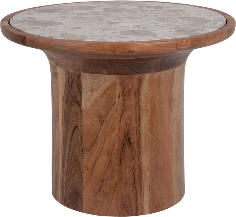 Leitmotiv Bijzettafel Tubo Bruin Ø45cm Scandinavisch